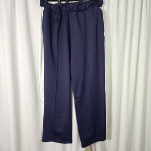 Navy Blue Wide-Leg Pants